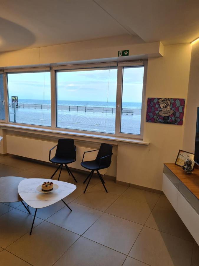 Frontaal Gelijkvloers Seaview 80M² 2 Slp Apartment Ostend Luaran gambar
